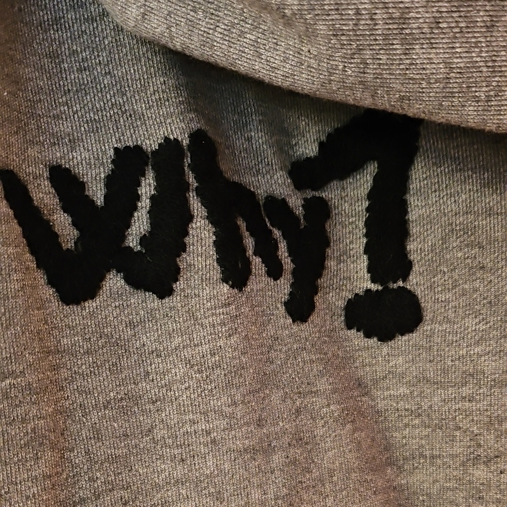 Desigual Gray Hoodie with Black Text